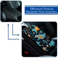 thumbnail image 5 of Platypus Soft Furry Printed Car Armrest Cover Mat, Comfortable Armrest Accessories 12.5x8.2 Inch, 5 of 6