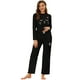 cheibear Pyjamas pour Femmes Chemises de Nuit et Pantalons pour Chats Lounge Stes Black S – image 1 sur 4
