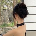 thumbnail image 2 of (Negro) Pinza de pelo negra Vintage de gran tamaño para mujer, clip de tiburón de viento frío de otoño, 2 of 5