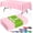 Pink, variant on Minzimin Plastic Table Cloth Disposable 3 Pack, 54x108 Inch Rectangular Table Cloth, Leakproof Table Cover for Parties, Picnic, Weddings