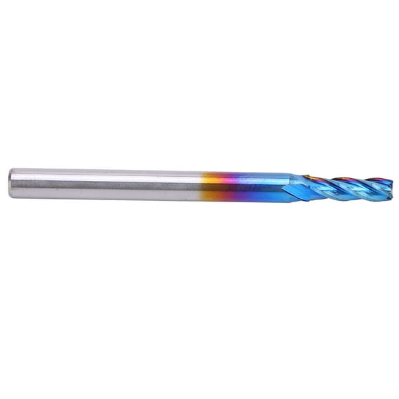 Fraiseuse à 4 Flux avec Revêtement NanoBlue pour Acier Tungstène Polissage Miroir Traitement Rapide