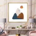 thumbnail image 2 of Designart 'Abstract Minimal Shapes Under Flowers VI' Modern Framed Canvas Wall Art Print, 2 of 5