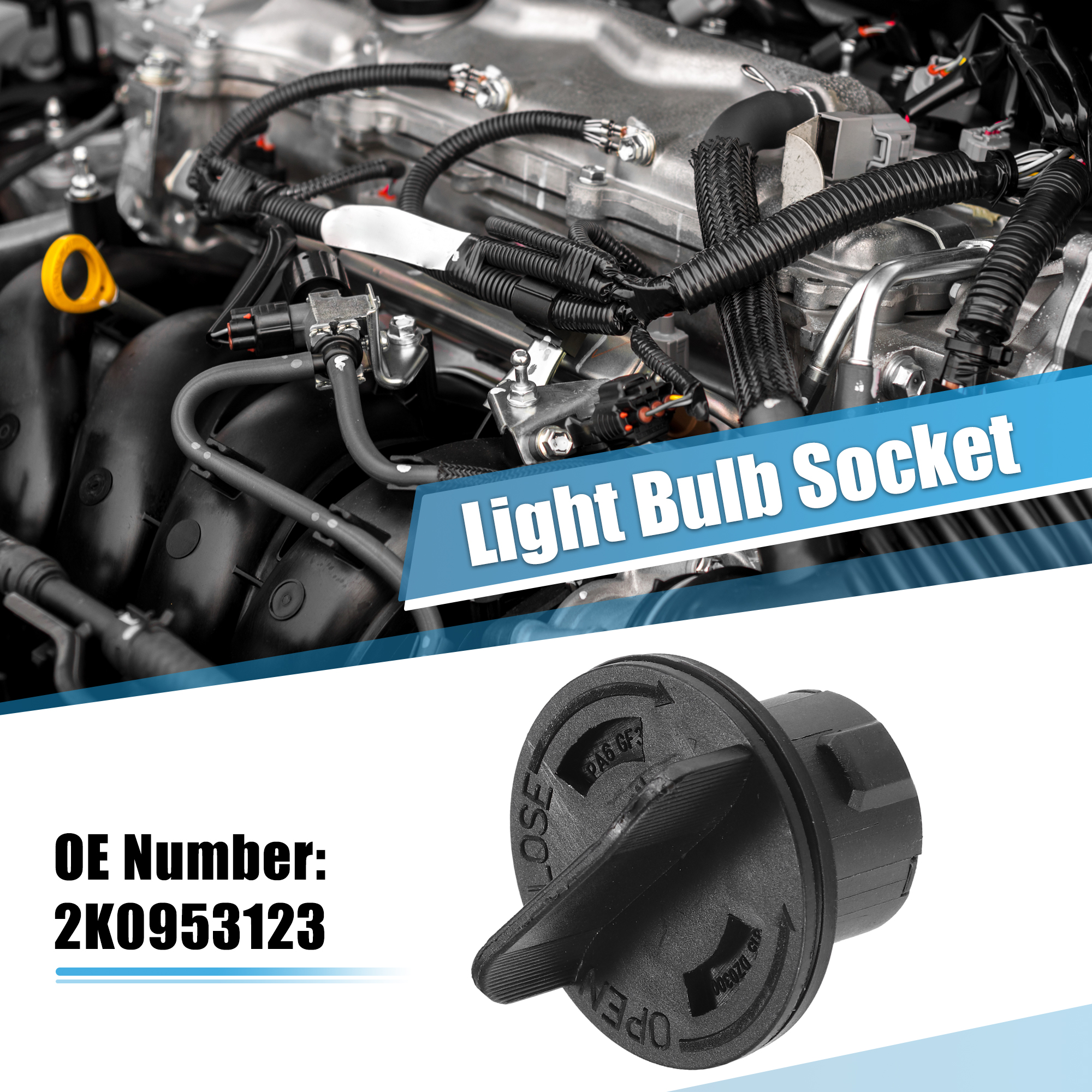 Unique Bargains Turn Signal Light Bulb Socket for VW CADDY for VW TOURAN 2003-2006