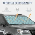 thumbnail image 5 of Uemuo Funny Cartoon Animals Printed 2 PCS Car Windshield Sun Shade, Auto Sun Heat and UV Rays Blocker, Foldable Automotive Front Window Sunshade Protector, 5 of 7