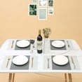 thumbnail image 2 of Set of 6 Placemats,PVC Dining Table Woven Vinyl Non-Slip Washable Cloth Heat Resistant Place Mats for Farmhouse Kitchen Decor Insulation Square Plate Mat, 2 of 6
