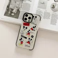 thumbnail image 3 of Disney-funda de silicona transparente para IPhone, carcasa protectora de dibujos animados de Mickey y Minnie, para IphoneXR/11/12/13Promax/14plus, 3 of 5
