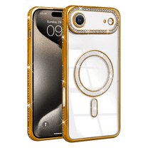 Entronix [Magnetic] Case Compatible with iPhone 17 Air - [Clear Back] Luxury Diamonds