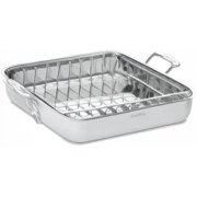 Cuisinart 16-Inch Roaster, Chef's Classic Rectangular Roaster with Rack, Stainless Steel, 7117-16URP1