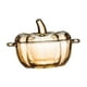 thumbnail image 1 of Dulcero de cristal con tapa, cuenco con forma de calabaza, recipiente para aperitivos, decorativo con tapa Ámbar, 1 of 9