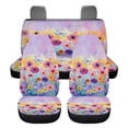 thumbnail image 2 of KUIFORTI Wildflower Car Seat Cover 4 PCS ,Car Front Seats and Rear Bench Cove Universal Vehicle Seats Cushion Pad Mat Automotive Interior Protection Accessories, 2 of 7