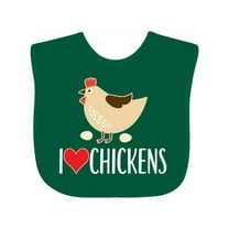 Inktastic Chickens Cute Farm Animal Boys or Girls Baby Bib