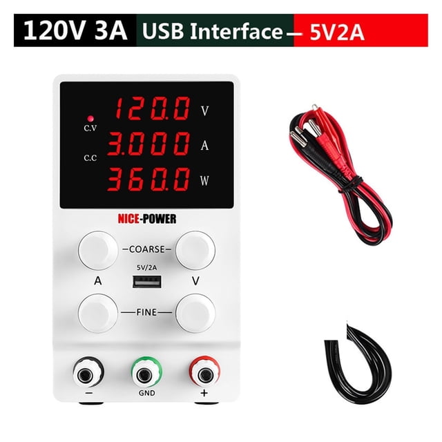 Alimentation de Laboratoire DC Régulée à Haute Précision 120V 3A, Tension de Commutation, Alimentation 30V 10A 60V 5A, Source de Banc Réglable