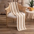 thumbnail image 4 of Hand-Woven Macrame Table Runner, Elegant & Chic for Dining Tables, Multipurpose Use in Modern Farmhouse Decor, Soft and Skin-Friendly, Washable Linen with Boho Style Tassels, 4 of 7