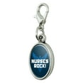 thumbnail image 2 of Nurses Rock RN Caduceus Staff of Hermes Antiqued Bracelet Pendant Zipper Pull Oval Charm with Lobster Clasp, 2 of 3