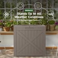 thumbnail image 4 of Joxxoaa 32 Gallon Outdoor Deck Box,Waterproof Resin Outdoor Storage Boxes, Outside Storage Lockable Container for Garden Tools,Indooor Cushions,Accessories (Grey), 4 of 7