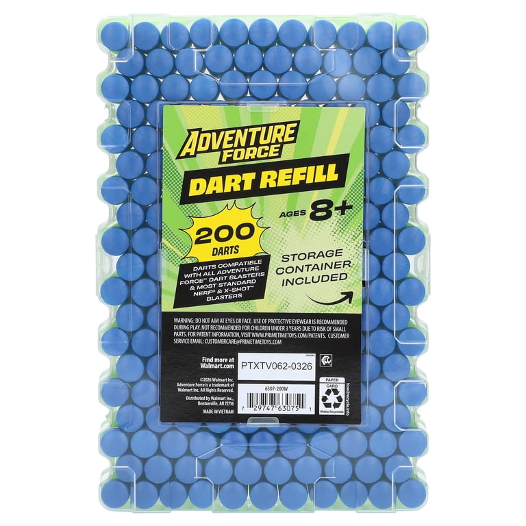 Foam Dart Refill Pack, 200 Count with Carrying Case photo 5