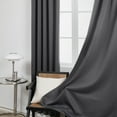 thumbnail image 4 of Deconovo Blackout Curtains for Bedroom Rod Pocket Room Darkening for Living Room, Set of 2, 42 x 84 inch, Dark Gray, 4 of 7