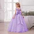 thumbnail image 5 of Fesfesfes Toddler Girls Dress Net Yarn Embroidery Rhinestone Solid Color Birthday Party Gown Long Dresses, 5 of 5