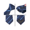 thumbnail image 3 of INSPIRE CHIC Men's Tie Zipper Adjustable Neck Tie for Casual Formal Navy Blue -4, 3 of 4