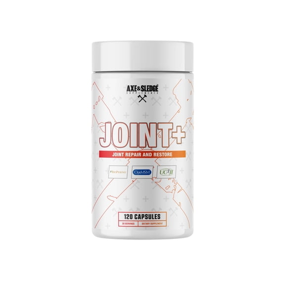 Axe & Sledge Joint  | Joint Health Support Supplement with UC-II Collagen, Glucosamine, MSM, Bioperine | 1g Glucosamine, 500mg OptiMSM, 40mg UC-II Collagen | 30 Servings