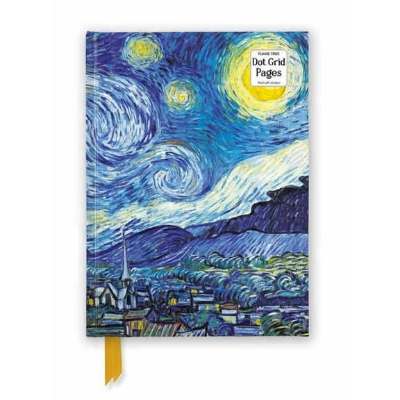 Flame Tree Dot Grid Notebooks Vincent Van Gogh: The Starry Night (Foiled Dot Grid Journal), (Hardcover)