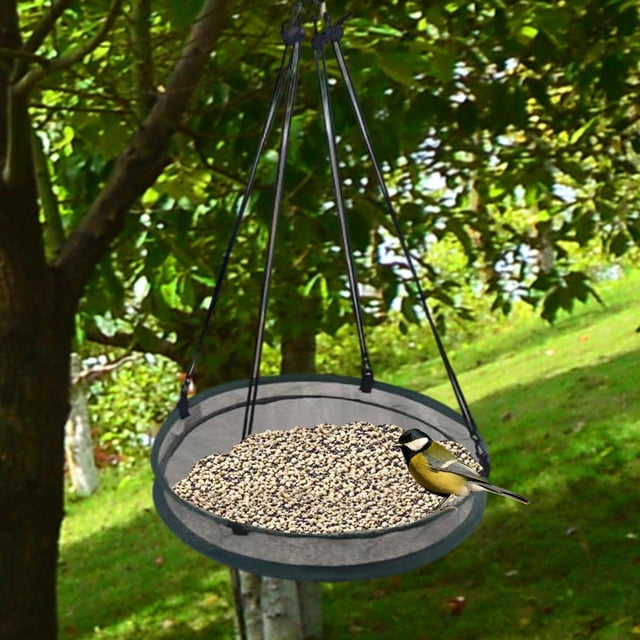 Bandeja para recoger semillas de pájaros y conchas, accesorios de jardín para agricultores aficionados a . Gris