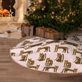thumbnail image 5 of Sikiie Leopard Print Nativity Christmas Tree Skirt, Jesus Christian Winter Holiday Tree Mat Decoration(30-48IN), 5 of 6