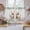White, variant on Spring Cow Floral Kitchen Curtains 54 Inch Length, Green Eucalyptus Leaves Botanical Tiers Curtains for Bathroom Bedroom Cafe, Light Filtering Small Window Treatment Short Drapes 2 Panels 42"Wx54"L