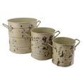 thumbnail image 1 of Red Carpet Studios 21074 Nesting Bucket Planters, Cream - Set of 3, 1 of 1