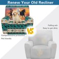 thumbnail image 4 of HELLHERO Ethnic Horse Aztec Print Recliner Chair Covers for Single Seat, Washable Soft Recliner Chair Slipcover for Home Living Room Single Sofa Chair, 4 of 8