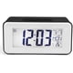 thumbnail image 1 of Rawiri Reloj despertador digital LED Reloj digital Despertador Fecha Temperatura Posponer 8 Música Sueño Funciona con pilas (Negro), 1 of 5