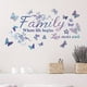 thumbnail image 1 of 1pc Family Font Flower Butterfly Wall Decals Garden Daisy Wall Stickers Bedroom Living Room TV Wall Door Decor Murals (Family Font Flower Butterfly), 1 of 4