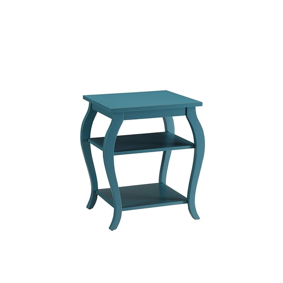 Mesa auxiliar de madera Casafoyer Becci, estilo rústico, verde azulado
