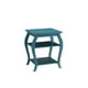 thumbnail image 1 of Mesa auxiliar de madera Casafoyer Becci, estilo rústico, verde azulado, 1 of 1