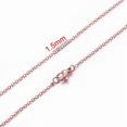 thumbnail image 1 of AHKNORMAILCUI 5 Pcs/lot Chaîne en Acier Inoxydable 1 1.5 2mm Rolo Collier Chaîne en Or 40 45 50 60CM Long Collier Fermoir Homard, 1 of 5