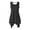 White Polka, variant on HELLHERO Sleeveless Sundress with Side Pockets, Asymmetric Irregular Hem Midi Dress for Daily Wear and Holiday Party