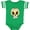 Football Green and White, variant on Inktastic Smiling Sugar Skull for Day of the Dead Boys or Girls Baby Bodysuit