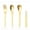 Gold, variant on Kitchen Utensils Gadgets Cutlery Set, 4-piece Stainless Steel Cutlery Set, Metal Cutlery Set Including Dessert Coffee Stirring Spoon, Spoon, Fruit Dessert Fork