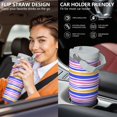 thumbnail image 5 of Modern 30oz Handheld Travel Tumbler with Handle – Double Wall Stainless Steel Insulated Cup, Flip Straw Lid, Leak-Proof & BPA-Free for Hot and Cold Drinks – Durable Coffee & Juice Mug White, 5 of 7