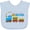 Blue, variant on Inktastic I am the Cutest Big Brother - Train Boys Baby Bib