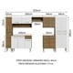 thumbnail image 3 of Cocina Integral Completa 325cm Emilly Madesa - Marrón/Blanco, 3 of 8