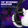 WolfLawS Wireless Gaming Headset for PC PS4 PS5 with Detachable Noise