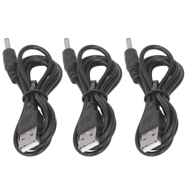 Charging Cable, 5V 2A 3.5x1.35mm Jack Wide Compatibility Double PVC Layer USB Power Cord for Phone