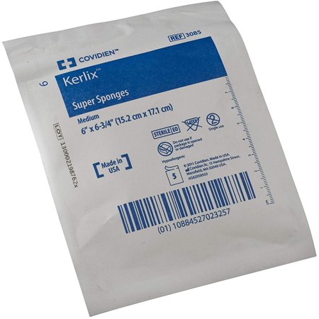 Usp Type Vii Fluff Dressing Kerlixâ„¢ Fluff Dried Woven Gauze 12-ply 6 X 6-3/4 Inch Rectangle Sterile(600/ca)
