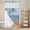 Sage Green, variant on Orange Navy Blue Coral No Hook Shower Curtain with Snap in Liner, Waterproof Fabric Shower Curtains, Summer Beach Coastal Ocean Ombre Shower Curtain Set Top See Through for Bathroom 36"x78"