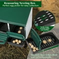 thumbnail image 4 of Poultry Feeder Chicken Feeder Automatic 3 Chicken Nesting Boxes for Laying Eggs, Galvanized Steel Hen Nesting Box, 4 of 7