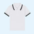 thumbnail image 4 of Cethrio Boys Polo Shirts, Collared Cotton Short Sleeve Pullover School Uniform Shirts Black Size 12-13 T, 4 of 4