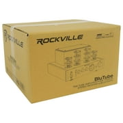 Rockville BluTube Tube Amplifier+6.5 Wood Bookshelf Speakers+36 Wood Stands + Rockville BLUE 14G50 OFC 14 Gauge 50 Foot 100% Copper Speaker Wire