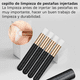 thumbnail image 2 of 10 Pzs Brochas Para Limpiar Pestañas De Mink Negro, 2 of 5
