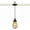 Black, variant on Kiven Can Lights Retrofit Recessed Lighting with E26 Power Outlet Adapter, 4/5/6 Inch Replacement Conversion Kit, 1-Light Pendant Lighting Fixture for Hallway Kitchen,Rusty Red Finish TB0103